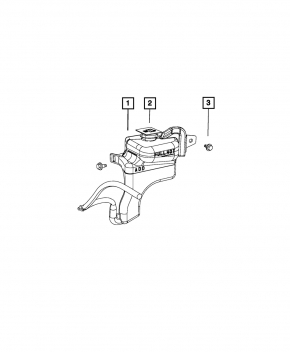 Cooling expansion tank Jeep Compass 11-16 2.0 2.4 with cap