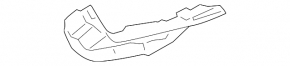 Front bumper mount, right, BMW X3 E83 03-10 With aero package, 2004-06, With aero package, 2007-10