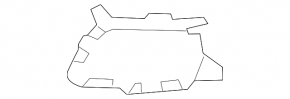 Left front bumper molding for BMW 3 Series F30 12-18 Sedan/Wagon, M package, covers & mounting