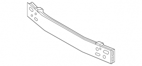 Front bumper reinforcement for Toyota Prius 30 10-12 pre-rest
