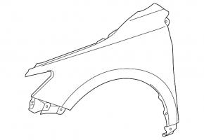 Front right wing Toyota Camry v55 15-17 usa