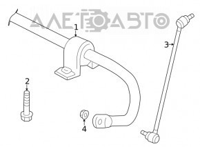 Front stabilizer VW Passat 20-22 23mm green marking