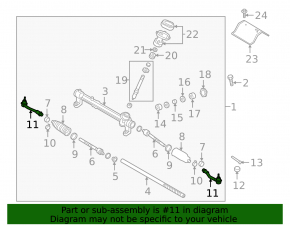 Left steering tip for Hyundai Tucson 19-21