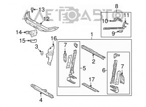 Front cross beam for Toyota RAV4 06-12