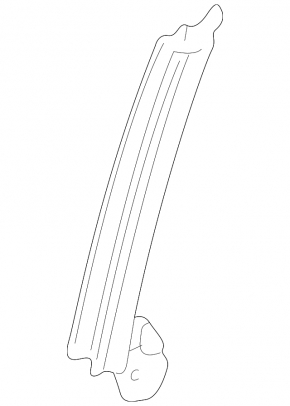 Front right door glass guide for Lexus GS300 GS350 GS430 GS450h 06-11 rear