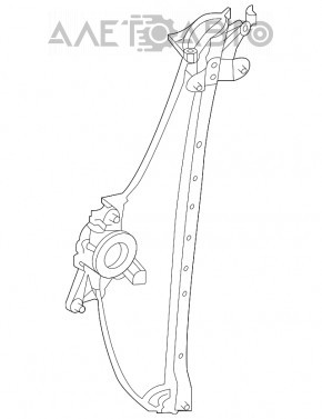 Rear left window lift mechanism Toyota Highlander 20-