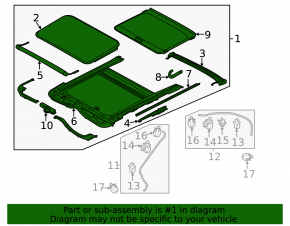 Sunroof Assembly Hyundai Elantra UD 11-13