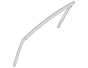 Front left glass seal Kia Forte 19-24