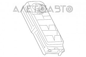 Front left window lift control Lexus RX350 RX450h 10-15 black
