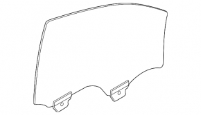 Front left door glass Chevrolet Equinox 18-