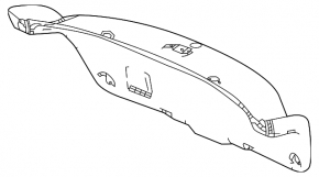 Honda Civic XI FE/FL 22-26 black trunk lid trim