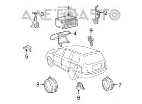 Toyota Highlander 01-07 JBL Audio Amplifier