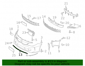 Front bumper lip Kia Optima 17-19 hybrid
