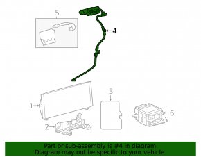 Toyota Venza 21-22 GPS antenna with bracket