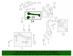 Upper control arm, front right, Audi A4 B8 08-16