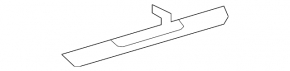 Door sill trim outer front right Mercedes GLS-class X166 13-19 chrome with backlight