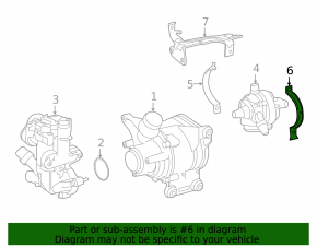 Auxiliary Cooling Pump Bracket for Mercedes GLC 300 20-22 (2 parts)