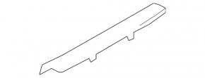 Door sill trim front right Mazda 3 19- black, Mexico built
