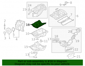 Oil deflector BMW X3 G01 18-21