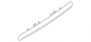 Trunk door molding Mercedes W164 ML 06-11