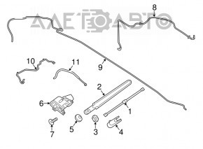 Rear wiper arm Lincoln MKC 15-