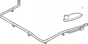 Antenna fin Nissan Rogue 21-24