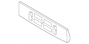 Volvo XC90 25-26 front bumper license plate frame for type 2