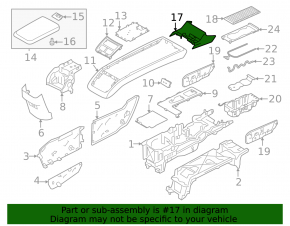 Volvo XC90 25-26 Type 2 Center Console Storage Pocket