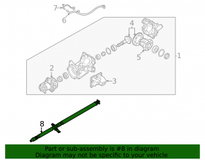 Driveshaft Mitsubishi Outlander 22-25 2.5 AWD