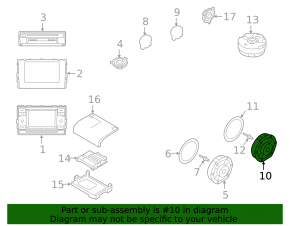 Speaker door rear left VW Atlas 18 - broken fastener