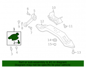 Engine mount left Subaru Forester 14-18 SJ 2.0