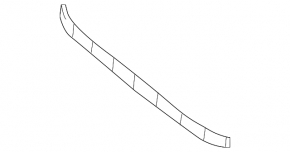 Front bumper central mount Audi A6 C7 12-15