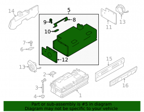 Battery housing VVB Audi A6 C8 19-25 3.0T MHEV 48V