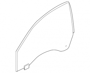 Front right door glass BMW i4 22-26