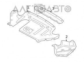Rear bumper protection BMW 3 G20 19-26 rear part, fasteners are torn