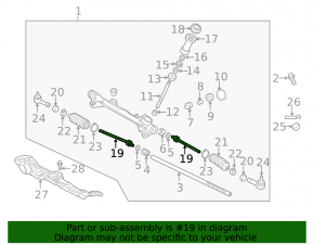 Steering rod left Kia Niro 17-19 CTR