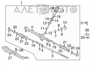 Left steering rod for Hyundai Ioniq 17-19
