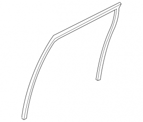 Rear left glass seal Mitsubishi Outlander Sport ASX 10-23