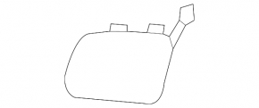 Plug towing hook front bumper Nissan Sentra 16-19 rest