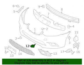 Plug towing hook front bumper Nissan Sentra 16-19 rest