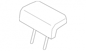Subaru Legacy 15-19 rear center headrest, black cloth