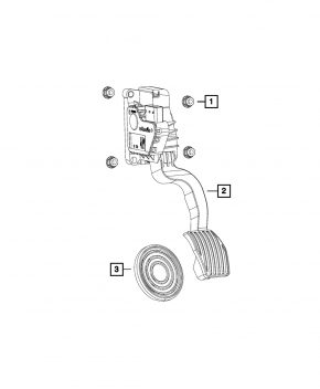Gas pedal Fiat 500L 14-19