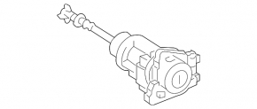 Front left Lexus ES350 lock cylinder with key 07-12