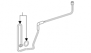 Air conditioner tube heater-condenser Acura MDX 17-20 rest