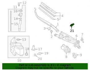 Windshield Washer Nozzle Toyota Camry v55 15-17 usa