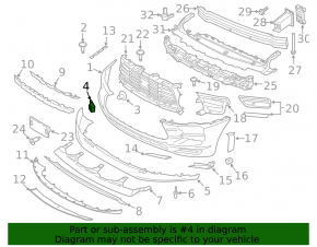Porsche Macan 19-26 Front Bumper Tow Hook Cap