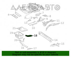 Rear subframe burr right Mercedes W167 GLE 350 450 20-23