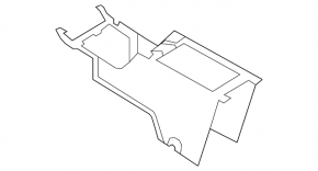 Central console armrest and cup holders Ford Flex 09-12 prerest