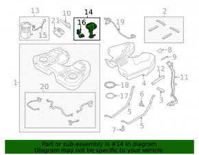 Fuel level sensor Ford Explorer 13-19 3.5