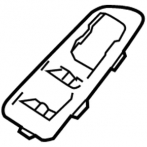 Front left window lifter control trim Ford Explorer 16-19 rest, breakage of fastener